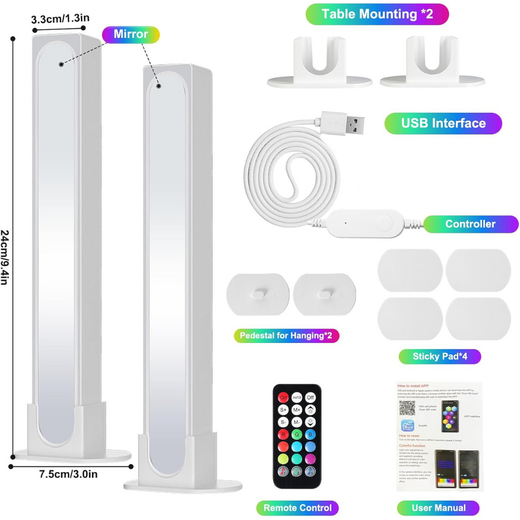 Barras Led Infinity Mirror RGB Audioritmicas