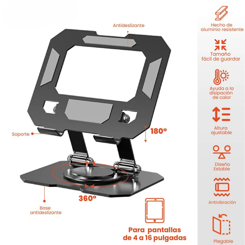 Sostenedor de Tablet Giratorio 360°
