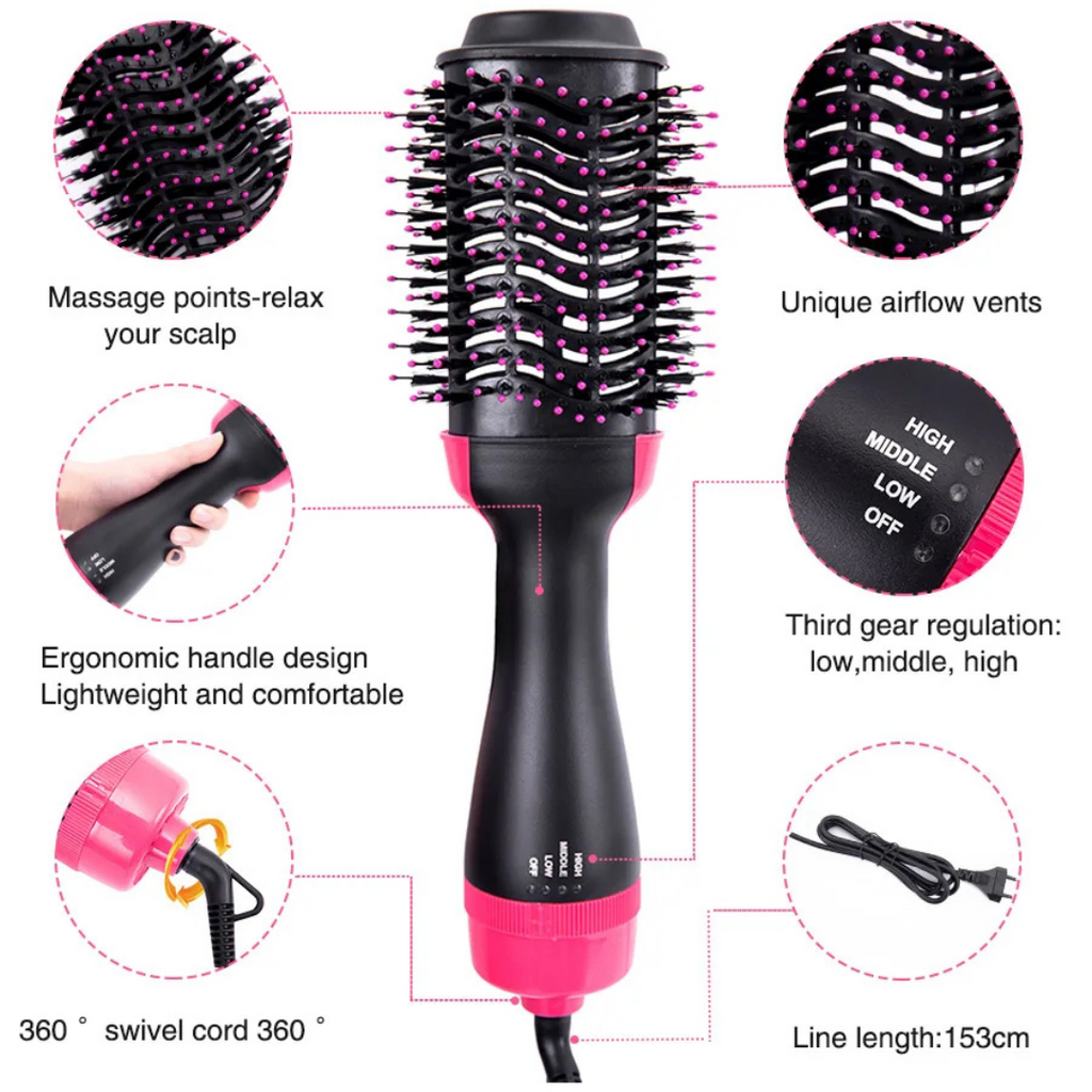 Cepillo Alisador y Secador One Step 3 en 1